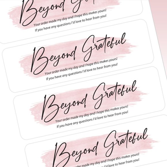 Beyond Grateful Rating Sticker Labels – (48 ct) - Picture 2 of 5
